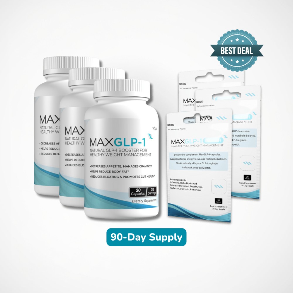 MaxGLP-1+ Combo - 30-Day | Combo GLP Patch and Bottle