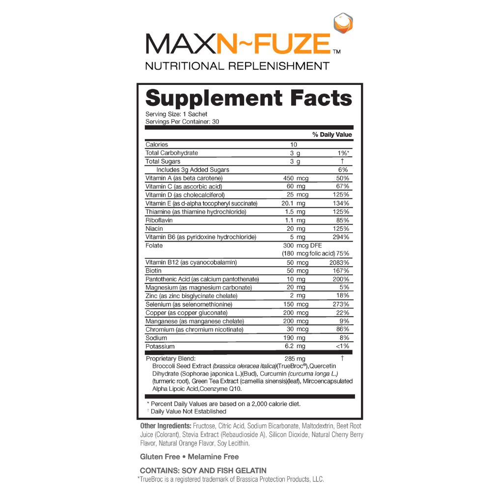 MaxN~Fuze™ - 30 sachets – 30 Servings
